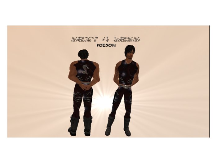 Second Life Marketplace Men's Fashion Poison Blue